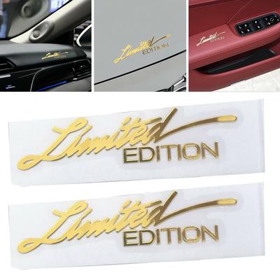 Autocolant cu emblemă pentru mașină de aur Vehicul elegant 1,8*7,5 cm 3D