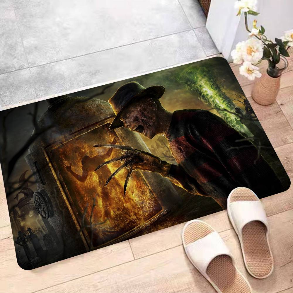 Horror Movie Nightmare On Elm Street Floor Mat INS Style Soft Bedroom Floor House Laundry Room Mat Anti-skid Household Carpets