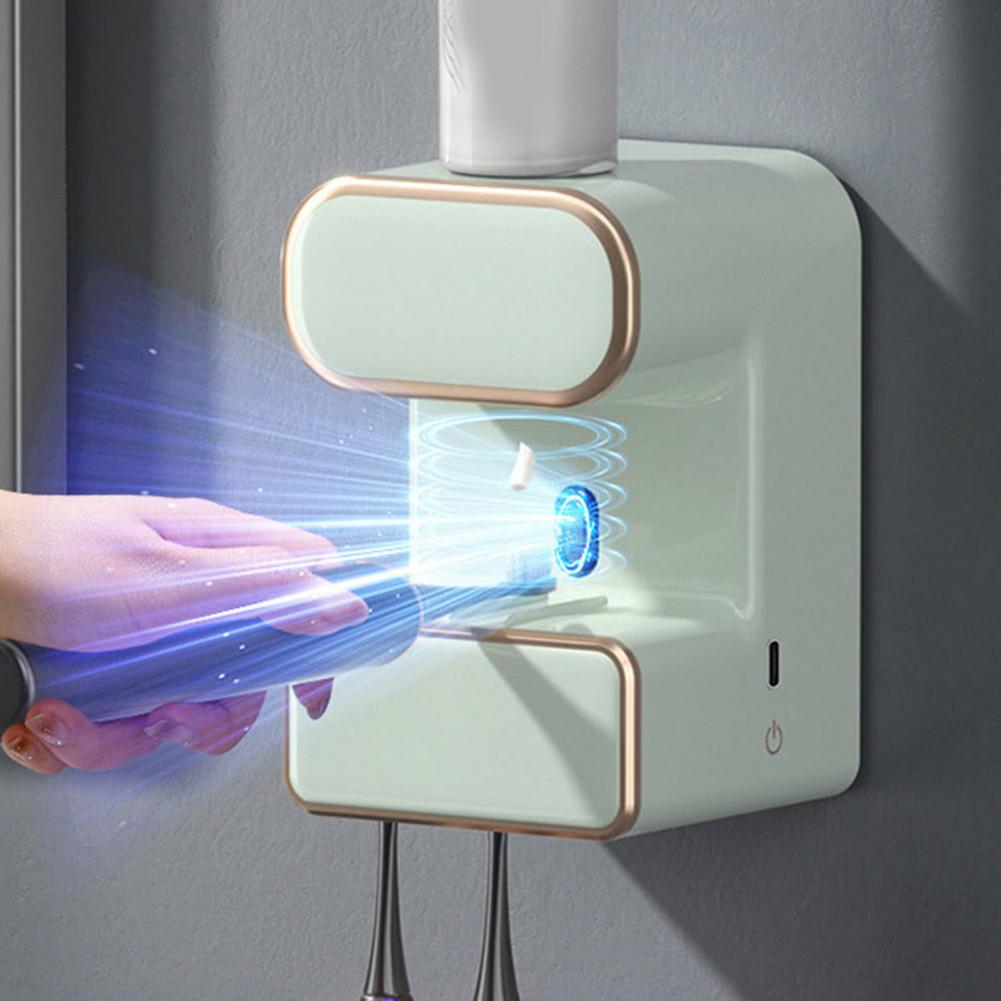 Toothpaste Squeezer Electric Automatic Sensor Wall-mounted Intelligent Toothpaste Distribution Type-C Charging Toothpaste Pump