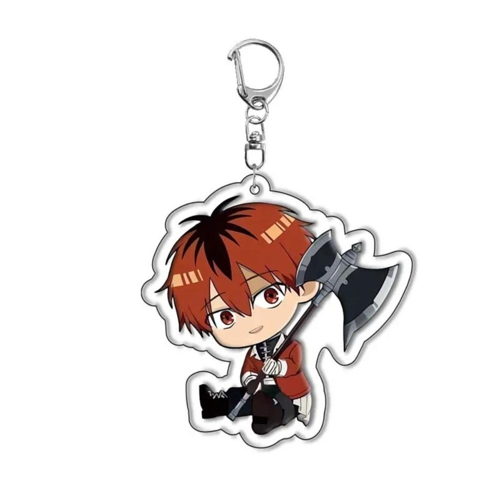 Acrylic Keychain For Anime Frieren Cartoon Figure Himmel Key Chain Ring Pendant Jewelry Fans Gift Cosplay Bag Accessories Gift