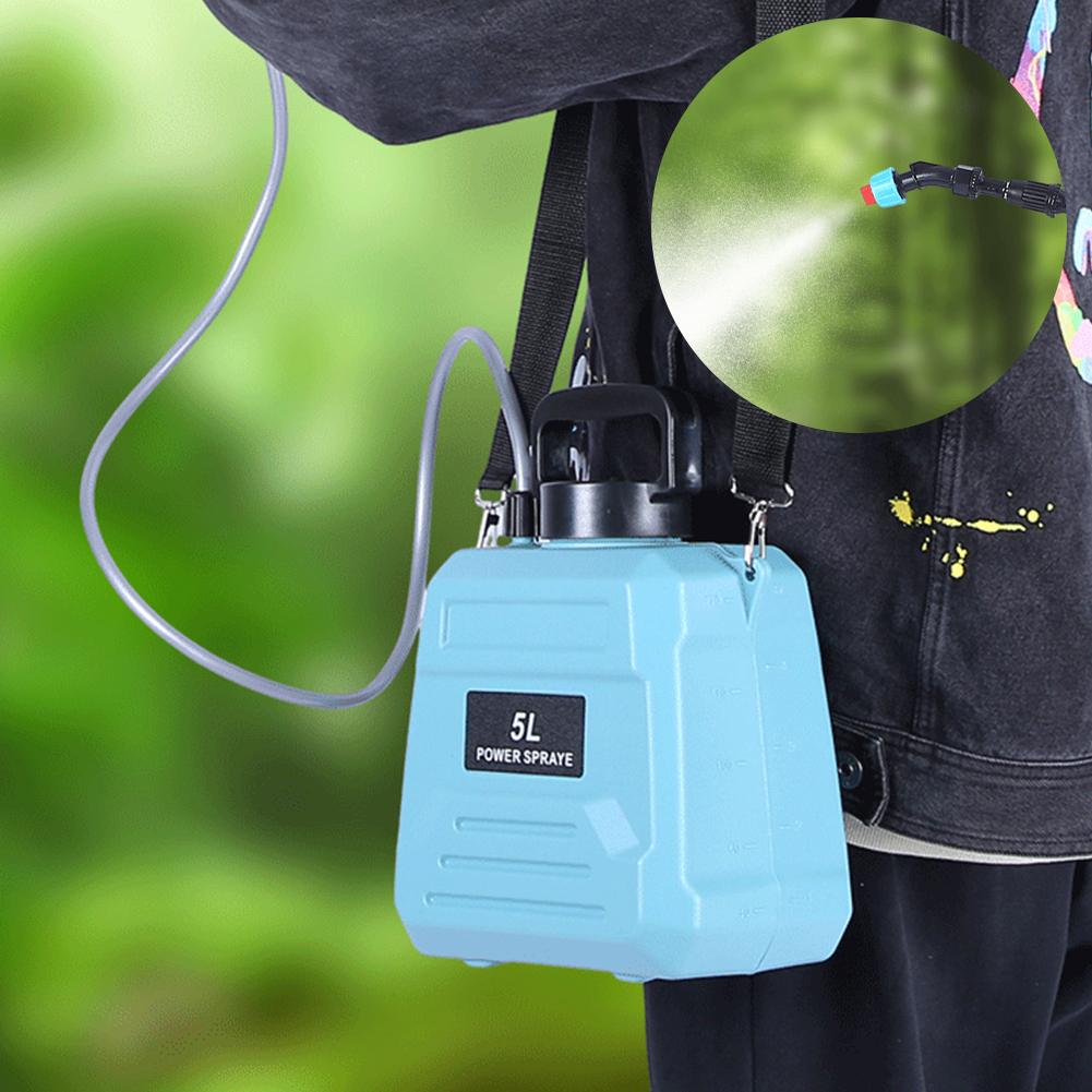 5L Landwirtschaftlicher Elektrischer Sprüher Schulter-Typ Akku-Sprüher Pumpe Mit 1800mAh Wiederaufladbarem Akku Garten Zerstäubungs-Sprüher