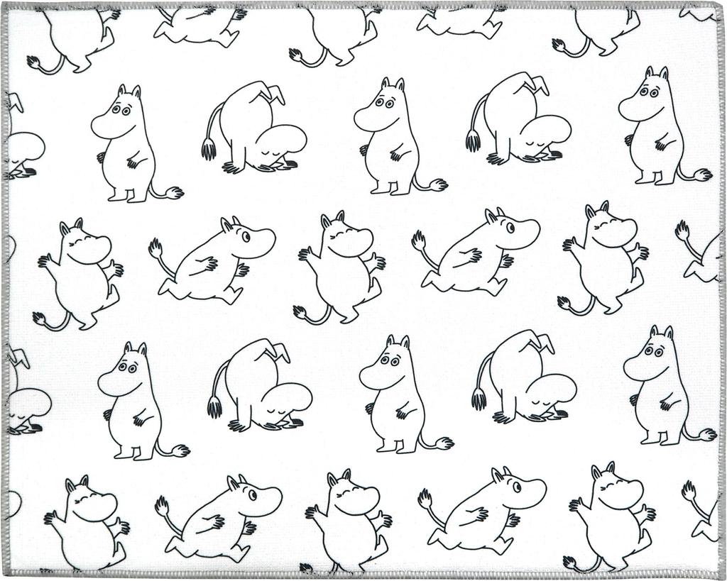 MOOMIN Water Absorbent Draining Mat Set Little Okato 3-Piece (Moomin, My, Snufkin)