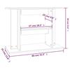 VidaXL Support pour aquarium chêne marron 80x35x60cm bois d'ingénierie 833582