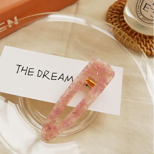 Popular Fashion Acetate Sweet Hairpins Girls Hair Clips Pin Barrette Accessories For Women Lady Hairclip Hairgrip Headwear