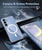 Clear Crystal Magnetic Case for Magsafe Samsung S25 S23 S24 Plus S22 S26 Ultra S21 FE S24fe S25Ultra Shockproof Macsafe Cover
