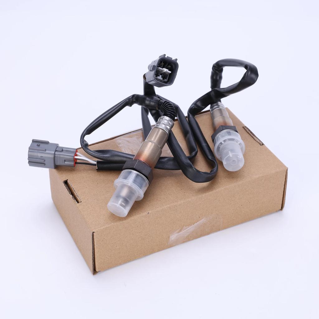 2x Before + After Kat O2 Oxygen Sensor 12V Compatible for Peug-eot 107 Citr-oen C1 Toy-ota Ayg-o 1.0 Replace 0258006720 0258006721