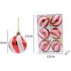 6Pcs Durable Plastic Christmas Ball Set 10 Colors 6cm Xmas Ornament Ball Suspensable Christmas Tree Balls Storefront