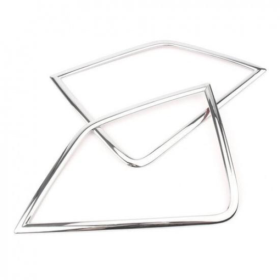 Chrome 2X Front Fog Lamp Light Cover Trim For Mitsubishi Eclipse Cross 2018-2022