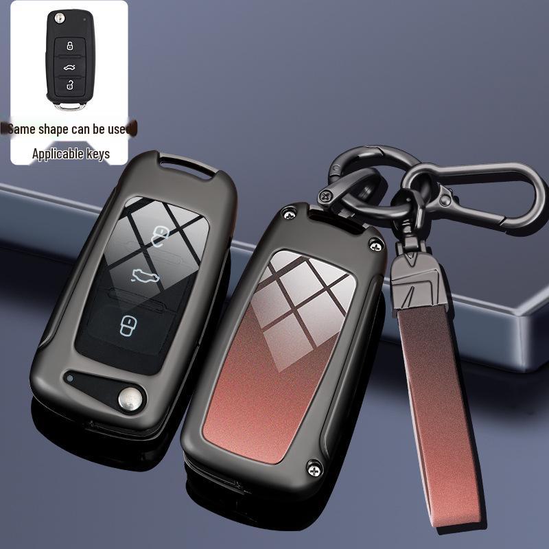 Compatible Key Case for Volkswagen Cars: 24 Sagitar, Bora, Golf 7, Tiguan L, Tayron, Yi, Magotan, and 23 Model CC.