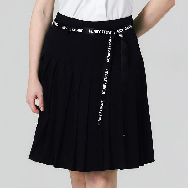Henry Stuart Women'S Medium Pleated Skirt Black