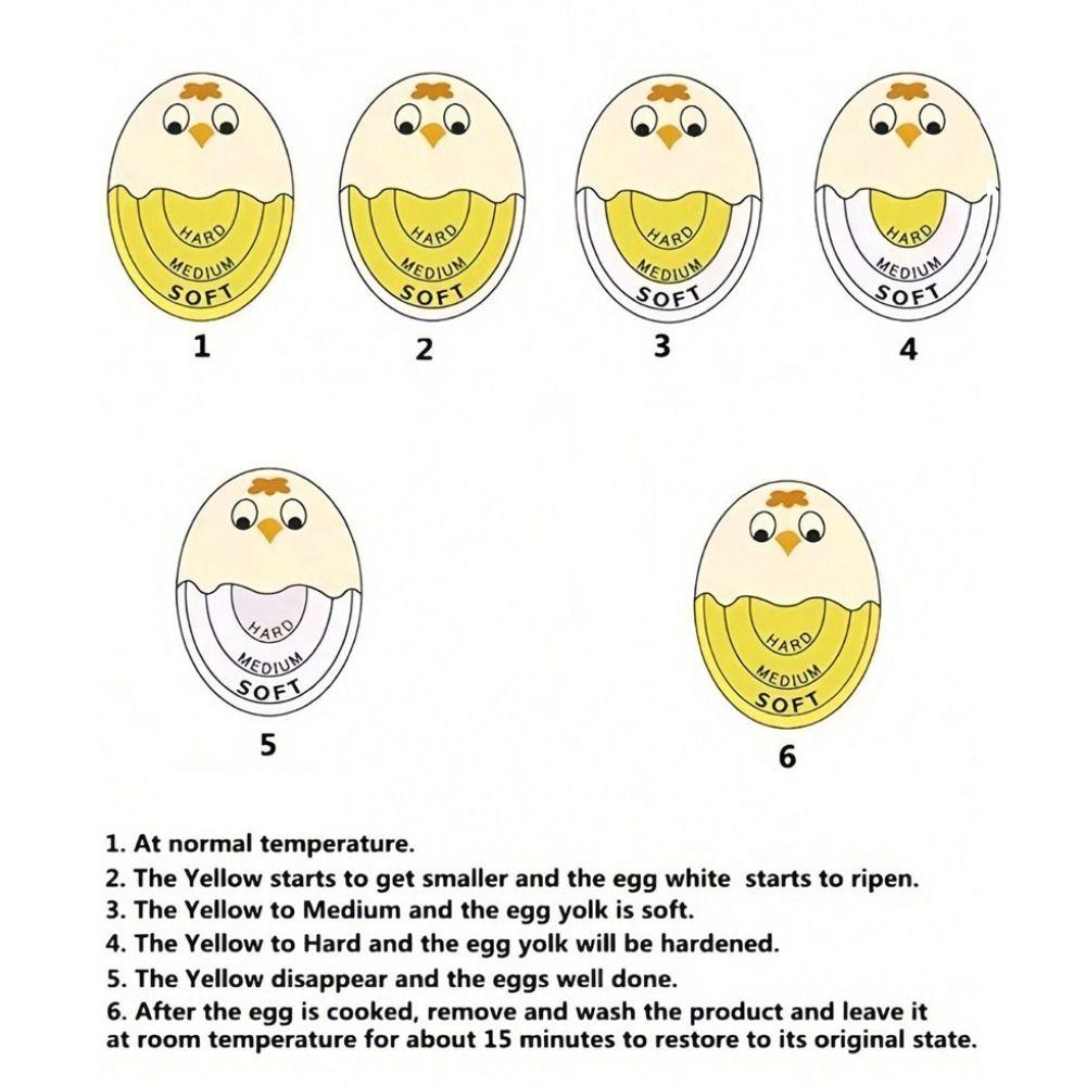 Food Grade Boiled-egg Reminder Eco-Friendly Egg Timer Kitchen Timer Boiled Egg Timer  Kitchen