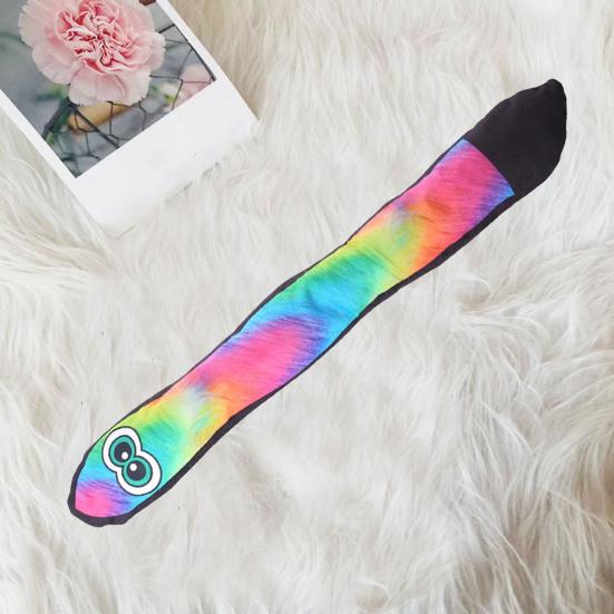 Snake Shape Dog Toy with Rattle Sound Teeth Grinding Squeaky Pet Toy Bite-Resistant Reduce Anxiety Pet Chew Toy for Dogs Cats