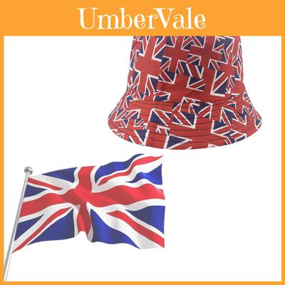 Britische Flagge Wendbarer Fischerhut Sonnenschutz Für Outdoor-Aktivitäten