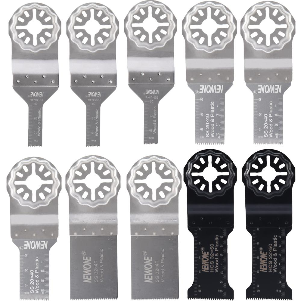 

Пильные полотна для осциллирующего инструмента NEWONE S10, 10 шт. полотен для резки дерева, пластика, мягкого металла