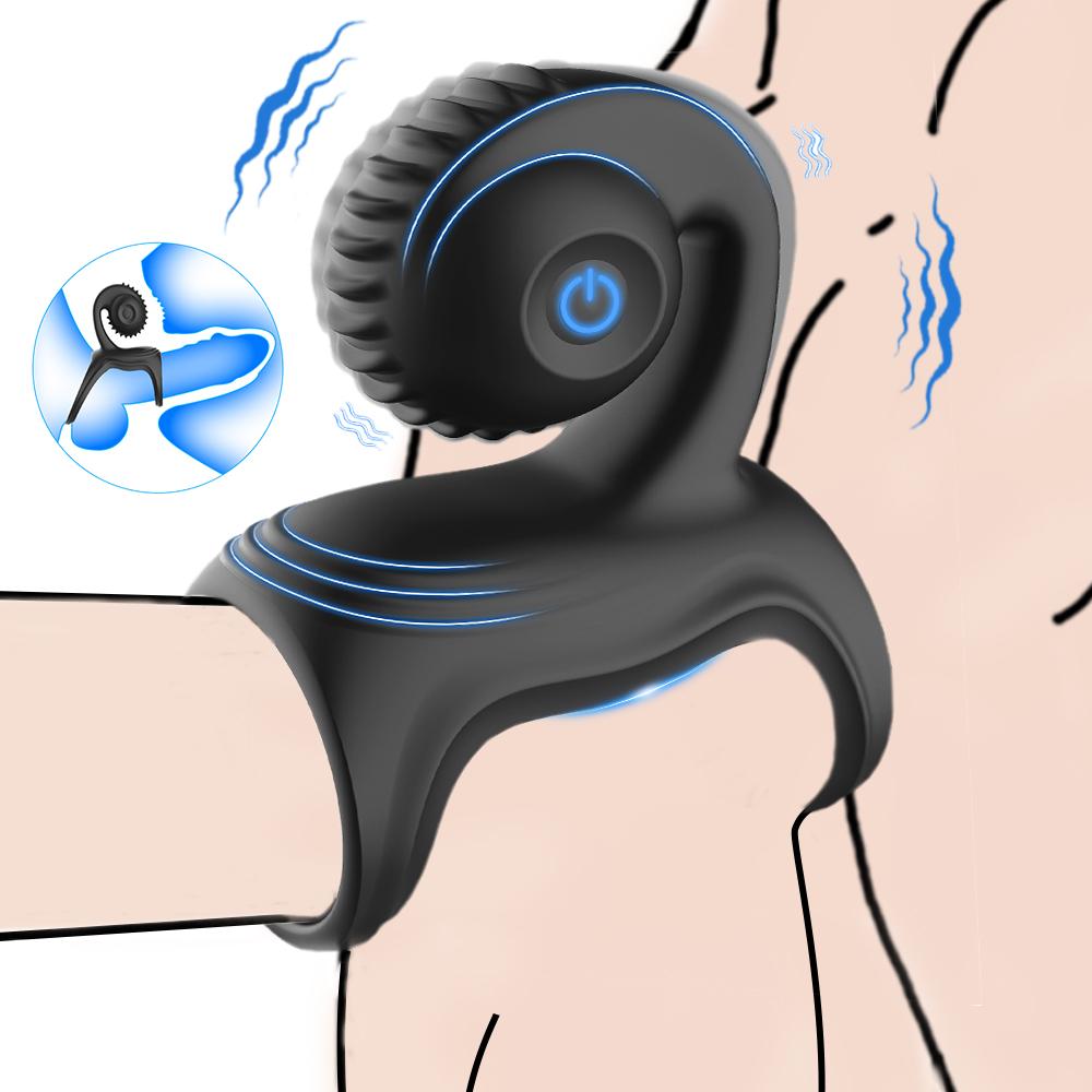 Penis Ring Vibrator Couple Vibrator Delay Ejaculation  Adult Sex Toys for Enhanced Erection Long Lasting Firmness Adult Sex Toys for Men or Couples