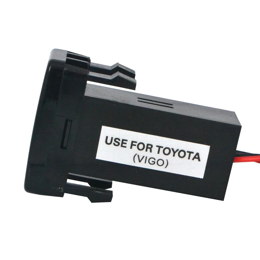 40x20MM Dual USB Outlet 3.1A Car Charger Socket 2 Port Auto Power Adapter for Toyota Tacoma Land Cruiser Tundra Prado 120