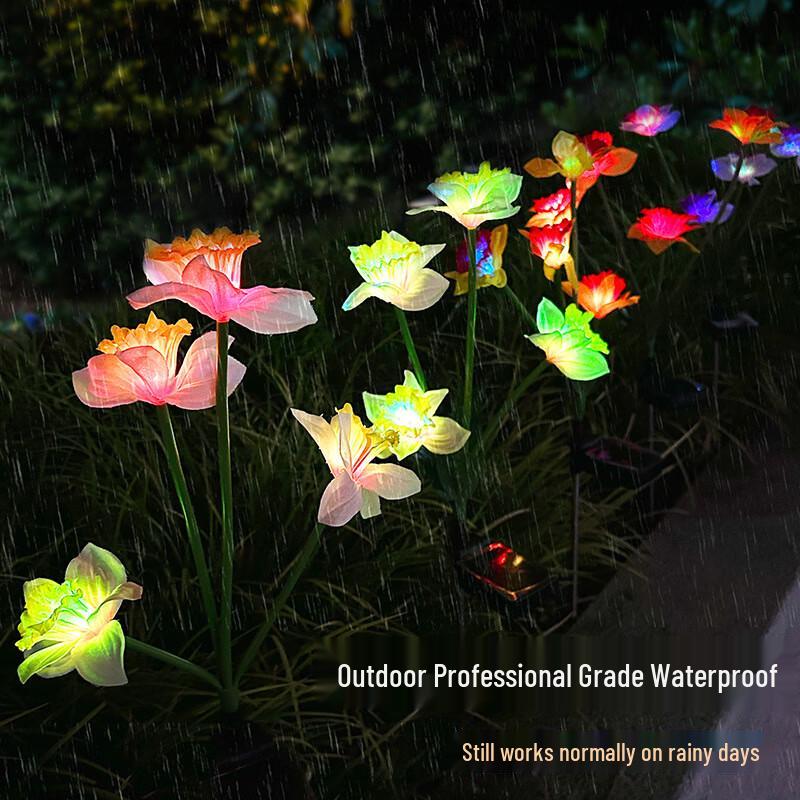 Solar LED Daffodil Garden Stake Light