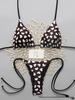 2026 European & American Heart Print Strappy Bikini Set: Women's Sexy Two-Piece Swimsuit for Hot Spring Resorts