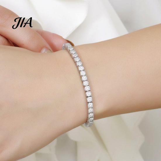 Birthday Present for Her Faux Crystal Bracelet Women, Silver/Golden Rhinestone Bangle Bracelet, Sparkling Adjustable Alloy Wrist Jewelry Plated Cubic