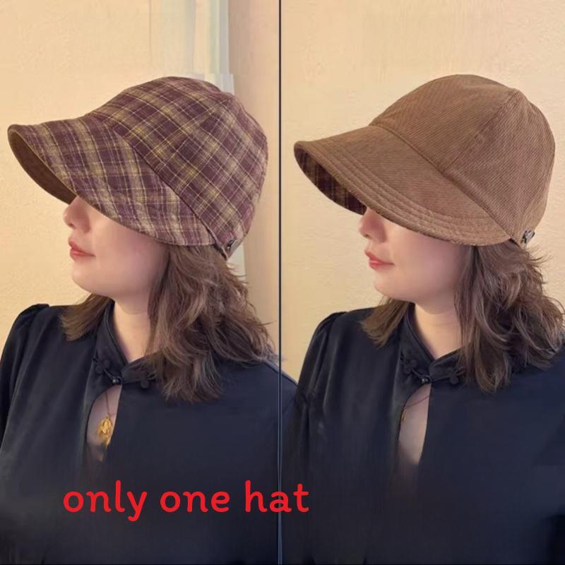 Cotton Doublesided Fisherman Hat With Wide Brim For Outdoor Sun Protection In Spring