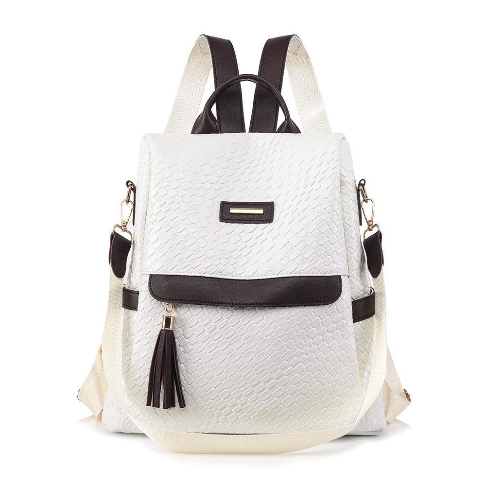 Retro Soft Leather Backpack Versatile Travel Bag