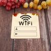 Acrylic Mirror WiFi Sign Sticker for Public Places House Shops Handwriting Account and Password Wifi Notice Board Signs 10cm
