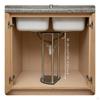 Undermount Sink Support Bracket HeavyDuty Adjustable Legs Drill Installation Telescopic