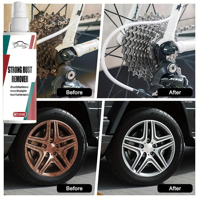 1 Bottle Fast-Acting Multi-Purpose Rust Remover Spray for Cars, Trucks, Motorcycles, Bicycles & Home Use - Safe Formula Dissolve