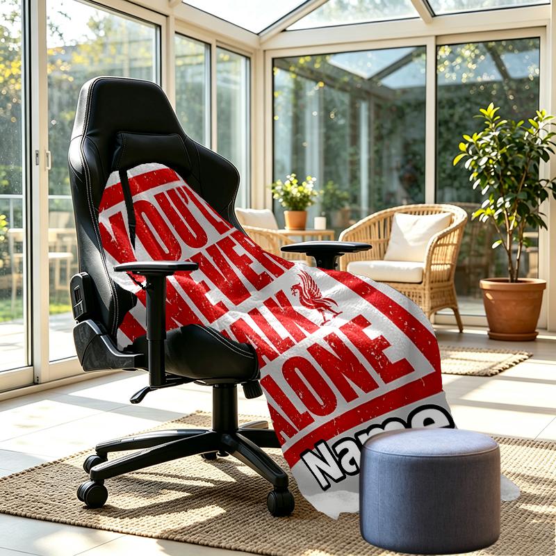 Custom Name Personalized Football team F.C Print Blankets, Home Decor, Bedroom, Sofa, Camping, Couch, Gifts for Birthday Christmas