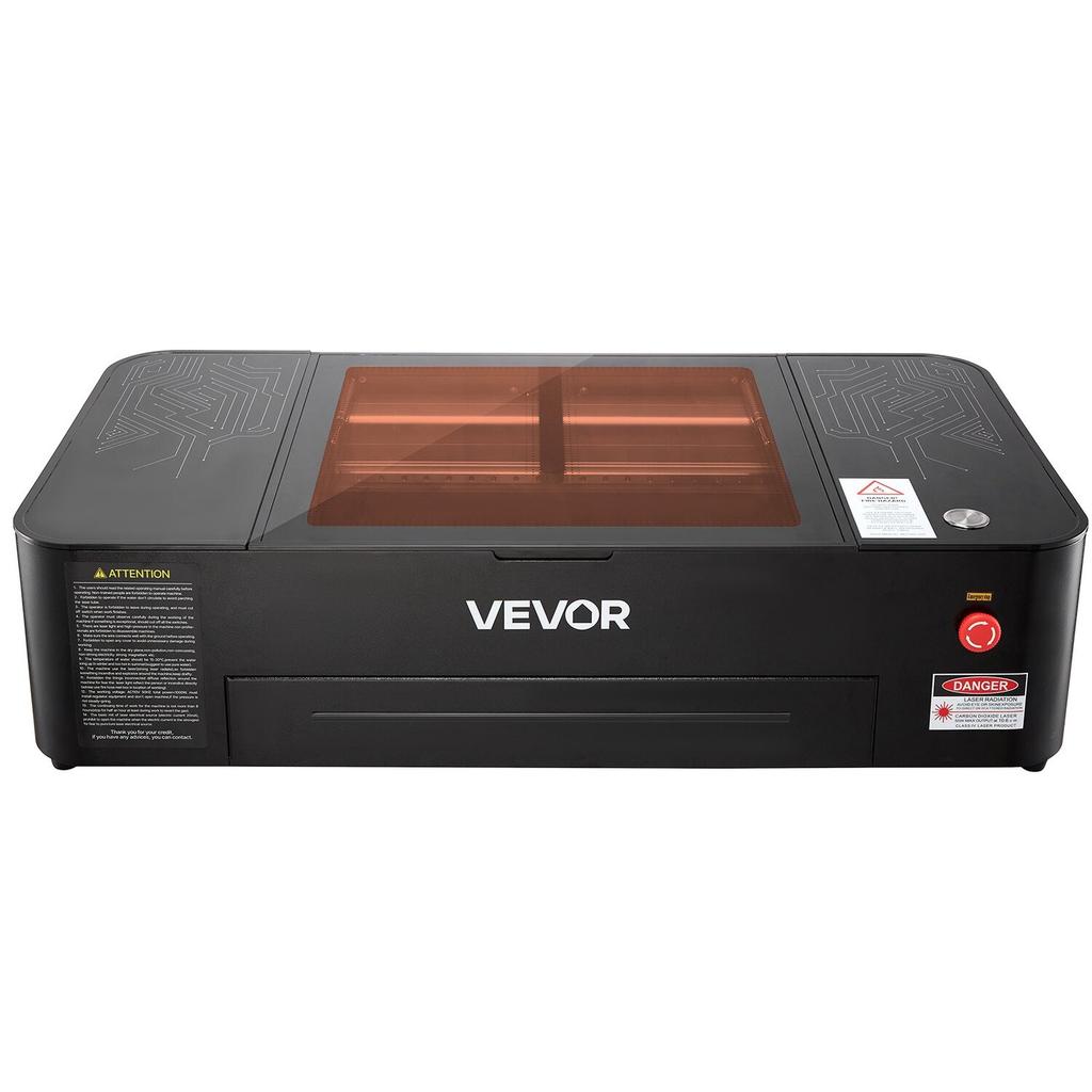 55W CO2 Laser Engraver, 500 x 300 mm, Desktop CO2 Laser Engraver and Cutter Machine with 16MP Camera, Water Pump, Rotary Axis, Compatible with