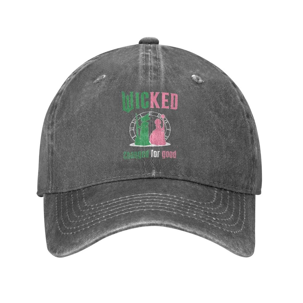 Unisex Wicked The Musical Caps Merch Baseball Caps Casual Changed For Good Trucker Hats Adjustable