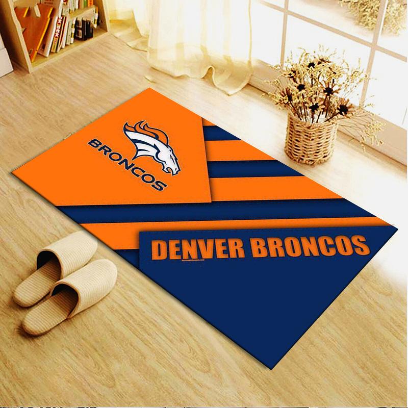 Denver Broncos Carpet Rug for Living Room Bedroom Home Sofa Decoration,Kids Play Non-slip Floor Mat