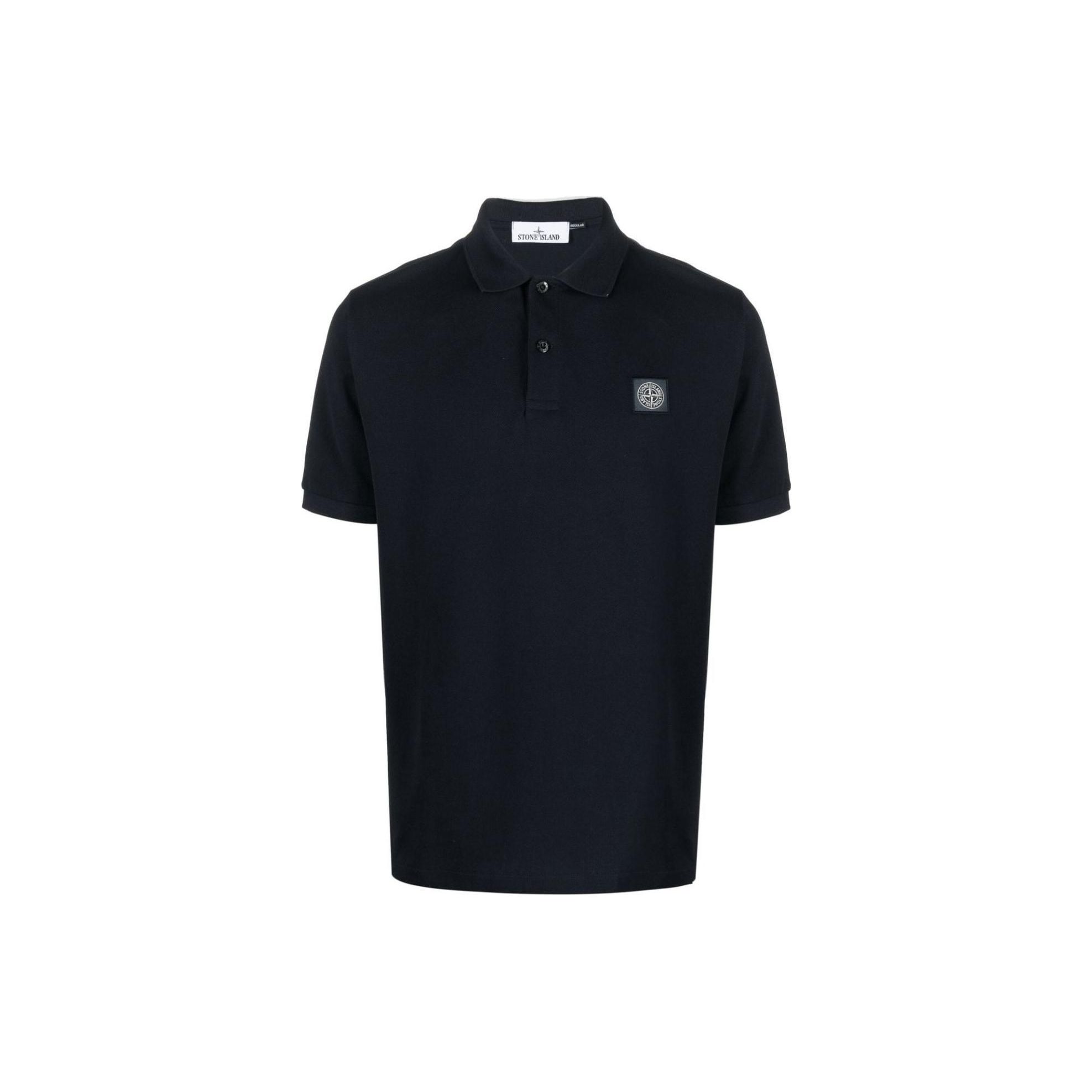 

Stone Island Solid Color Polo Shirt Men Tops Navy-Blue 101522R39-A0020 S
