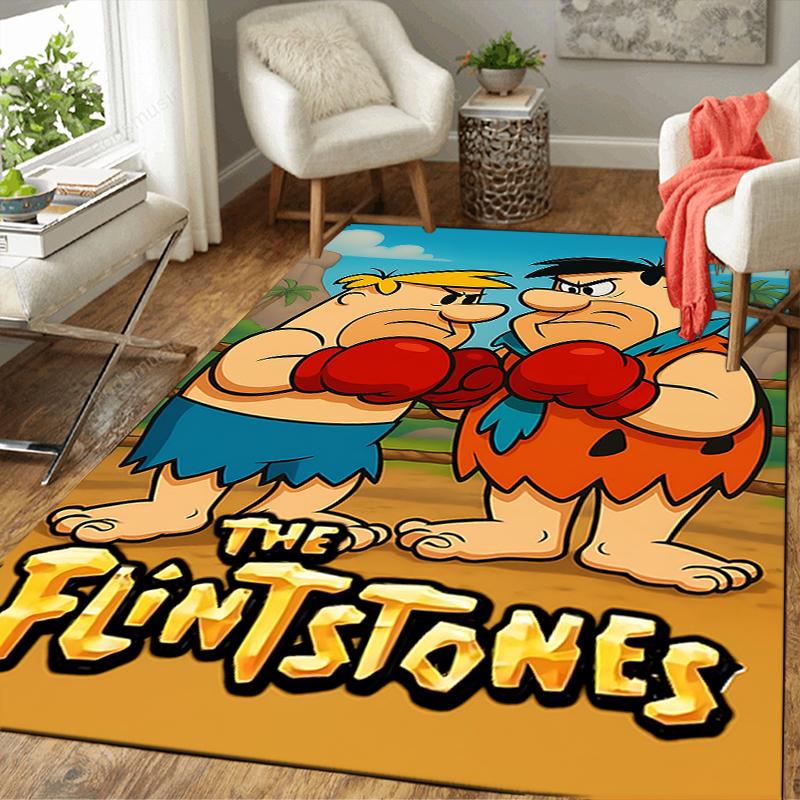1Pc Flintstones Adventure Rug, Office Carpet Indoor Outdoor Doormat, Non-Slip, Comfortable, Living, Christmas Halloween, Xmas Gift L1445