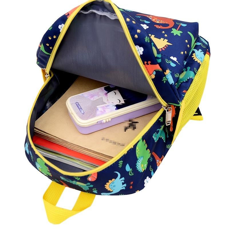 Kids Cartoon Backpack Preschool Kindergarten Bookbag Toddler School Bag for Boys Girls Dinosaurs, Large Capacity, Lightweight