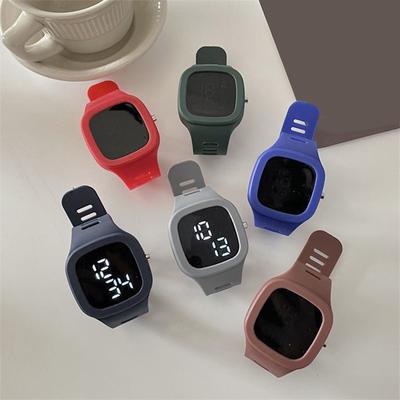 Zegarek męski damski LED cyfrowy sportowy zegarek dla dzieci chłopców dziewcząt kwadratowy duży cyferblat wodoodporny silikonowy uczeń elektroniczny zegarek na rękę