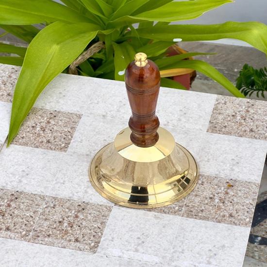 27.94 cm Brass Hand Bell Desk bell School bell Gift for her Office Bell Christmas Gift Home Decor