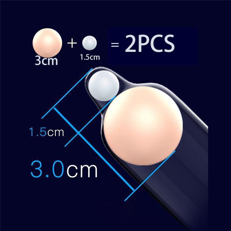 Reusable 3cm Penis Extension Silicone Beads for Condoms Man Penis Cock Enlargement Beads Ball Adult Sex Toy