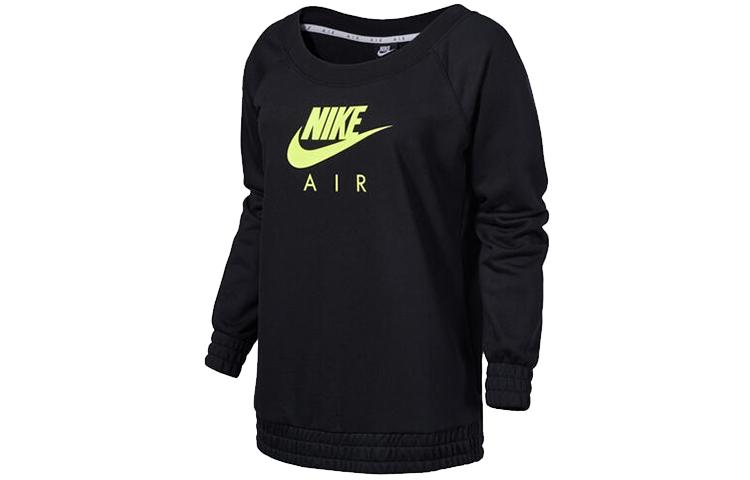 Nike Sweatshirts Women s Black Crew Neck Moderate Regular CU5427-011 S