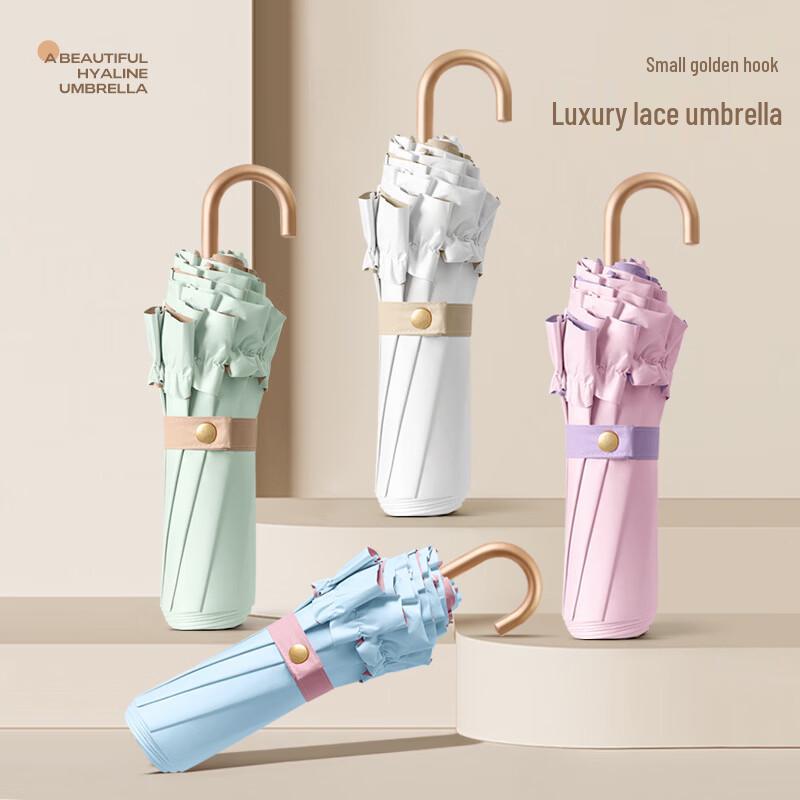 

Xuri 3-Fold UV Protection Lace Umbrella - 2 Pack
