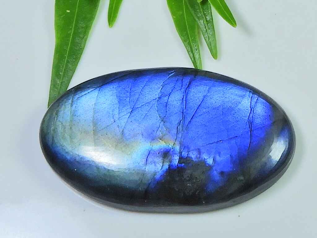 

24X42X5MM многоцветный огненный лабрадорит овальный кабошон россыпью натуральный драгоценный камень 63 карата SK-3937