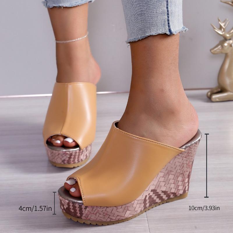 Fashion Chunky Super High Heels Women Slides Clogs Sandals Platform Shoes Pumps Female Flip Flop Ladies Slippers