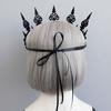 Cosplay Headband Halloween Headband Headpiece Gothic Black Crown Novelty Halloween Mask  Men