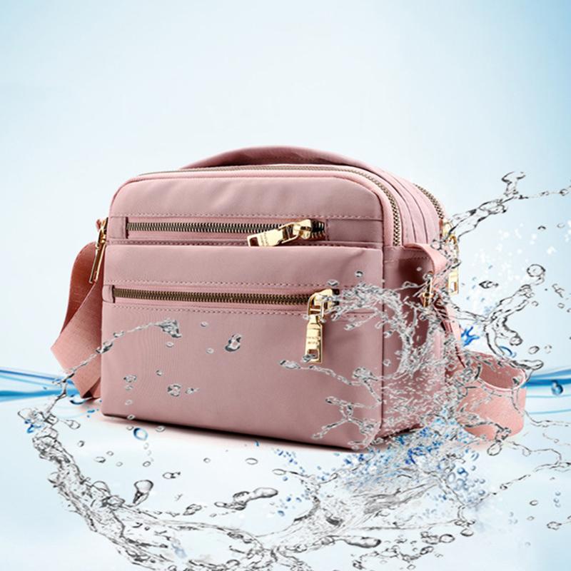 Female Casual Waterproof Nylon Shoulder Bags  Small Crossbody Messenger Bag Purse Female Multi-pocket Handbag Pouch