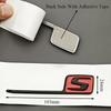 3D ABS Silver Yellow Black Logo S Badge Car Rear Trunk Emblem Sticker For Mercedes Benz AMG E63S GLC63S GLE63S GTS GT43S CLA45S