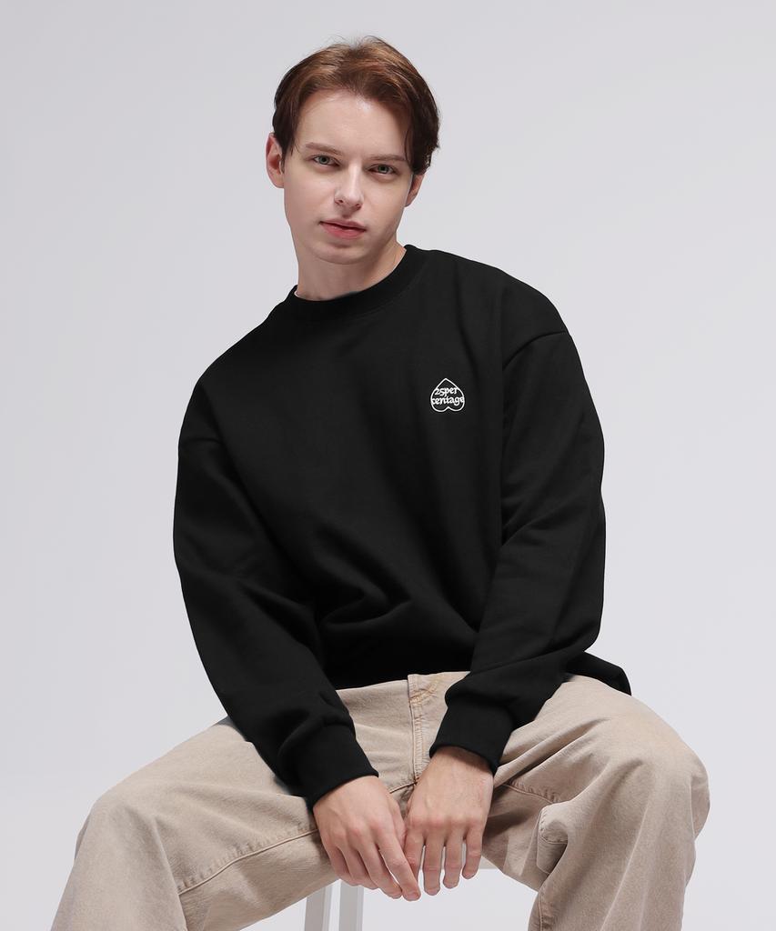 Twenty-Five Percentage 25P Heart Logo Sweatshirt 25A1304Bk