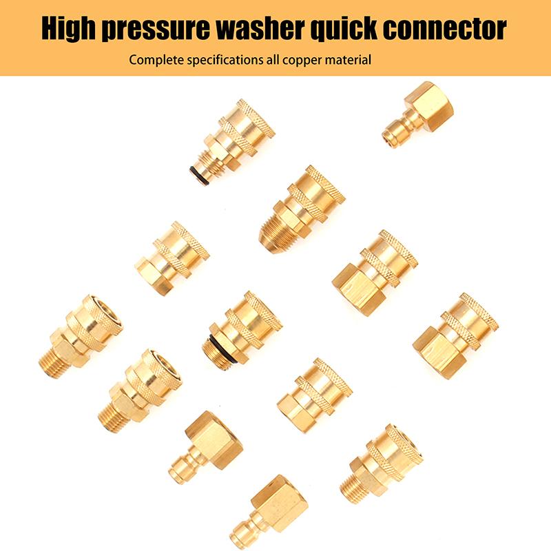 High Pressure Water Gun Water Pipe Quick Connector Car Washing Machine Water Outlet Accessories