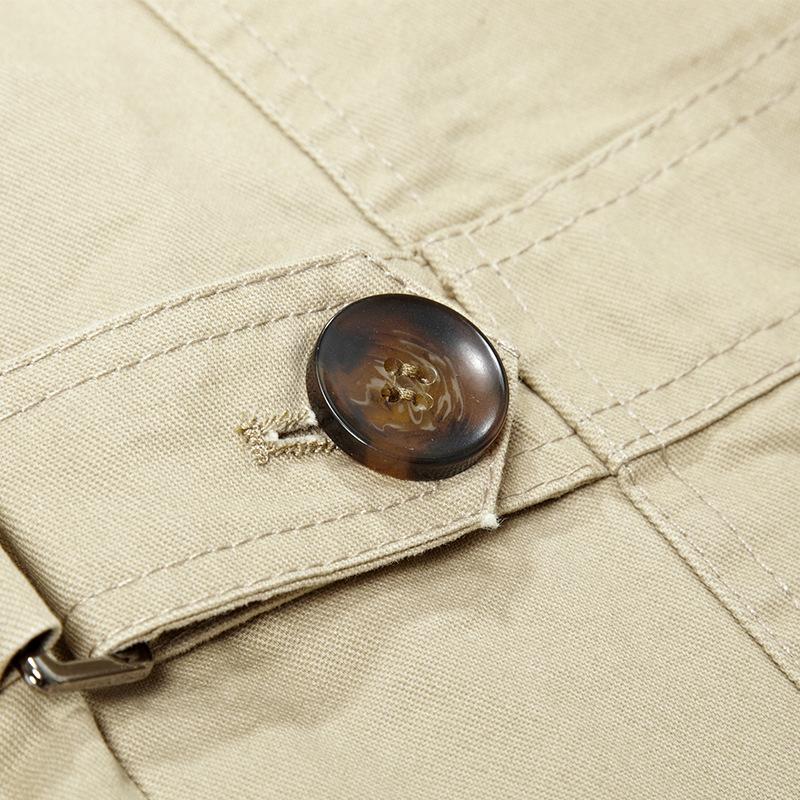 Business Casual Long Section Winter Jacket Men Trench Coat Windbreaker Men's Overcoat Warmth Jacket