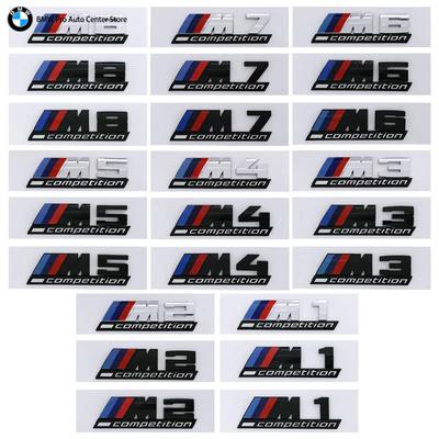 3D ABS Black Logo M1 M2 M3 M4 M5 M6 M7 M8 Competition Emblem Car Rear Trunk Sticker For M1 M2 M3 M4 M5 M6 M7 M8 Accessories