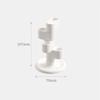 Simple ABS Pen Holder 4-slot Rotating Household Desktop Pen Rack Toothbrush Holder School Office Home